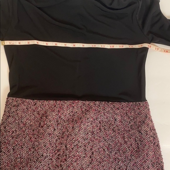 Talbots Black & Pink Tweed Dress Size 2P - Picture 7 of 11